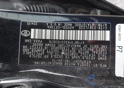 2012 Toyota Camry Se from USA, damaged, VIN 4T1BF1FK0CU103076